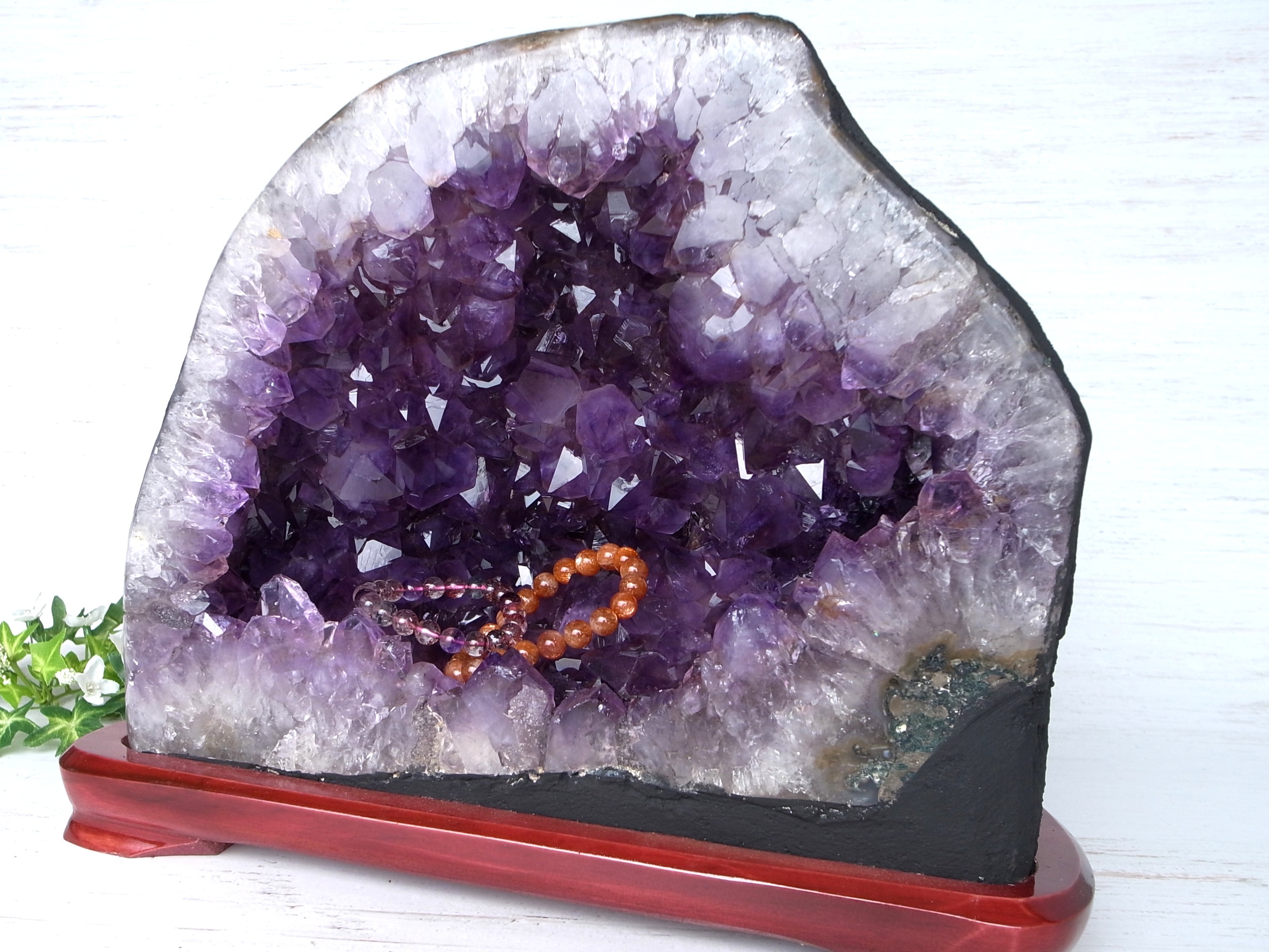S級 アメジスト ドーム 専用台座付き 高さ 28cm 重さ 15.65kg 風水最強 災いが玄関から入るのを風水で防ごう アメジスト原石 1点もの ブラジル産 cl-n-g ngt
