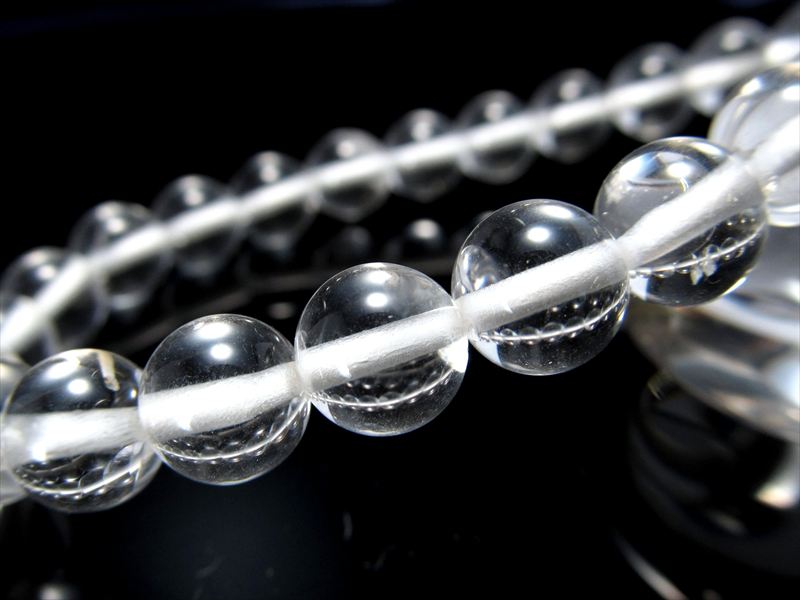 超透明宝石質 ペタライト ブレスレット 7mm-7.5mm×24珠 ネガティブなエネルギーを浄化 別名 天使の石 1点物 ブラジル産 パワーストーン 天然石