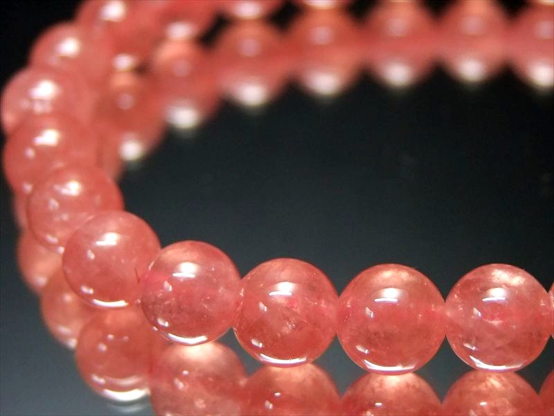 最高級S級 インカローズ ブレスレット 約6mm-6.5mm×27珠 ロードクロサイト 極上天然石 恋愛運最強の石 一点もの アルゼンチン産 bl-s-g