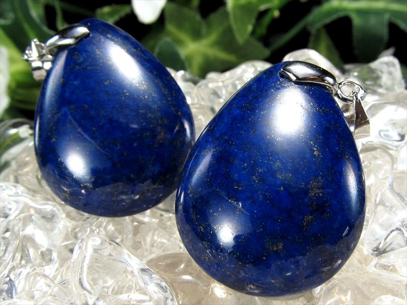 4A ラピスラズリ ペンダントトップ ドロップ型 1個売り 重さ11g-13g 幸運の象徴 つやつやドロップ型 極上天然石 パワーストーン 2025年10月再入荷
