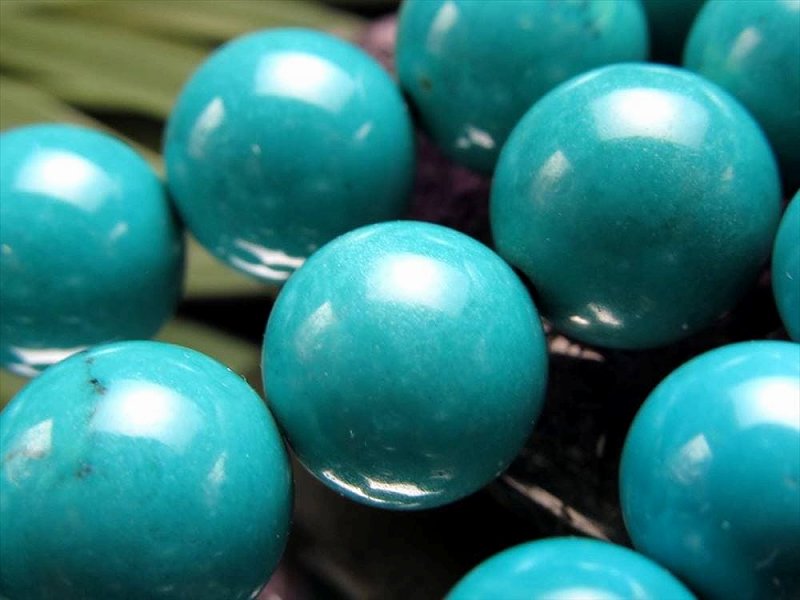 激安宣言 約12mm珠 ターコイズ トルコ石 一連 約37-39cm 天然染色 極上 天然石 連売り パワーストーン geki rn-s パワーストーン 天然石