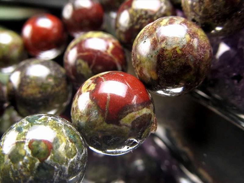 激レア 6mm-6.5mm珠 ドラゴンブラッドジャスパー 一連 約37-39cm 極上 天然石 ビーズ パワーストーン 南アフリカ産 rn-p パワーストーン 天然石