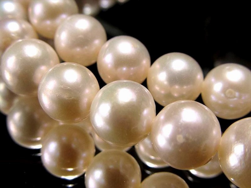 AA 美品 6mm珠 淡水パール 一連 約38-40cm ストラップ ピアス アクセサリー作成に rn-p パワーストーン 天然石