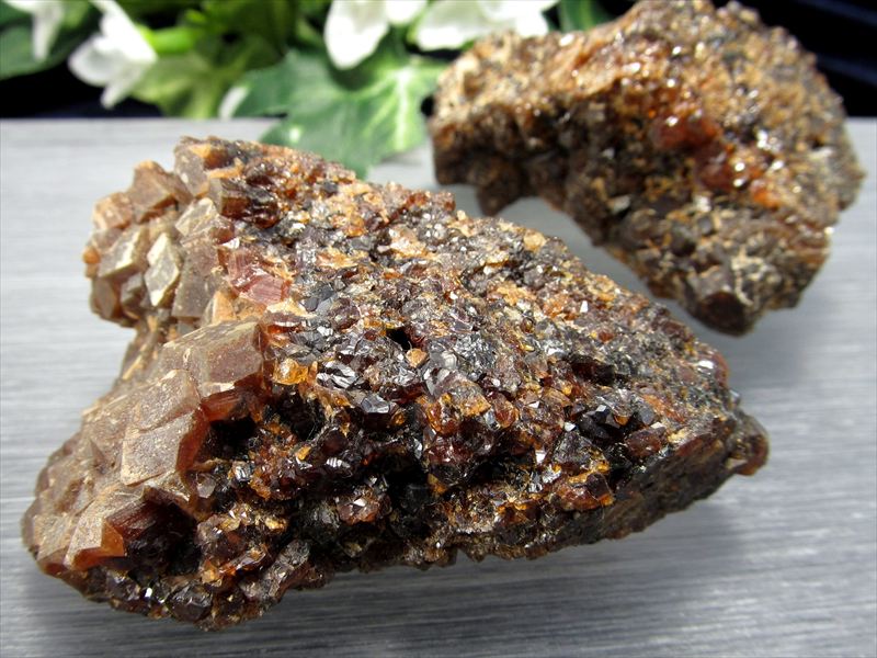 希少 国産原石 レインボー ガーネット アンドラダイトガーネット 原石 60g-80g 1個売り 持ち主の魅力を高めて恋愛運を向上させる天然石