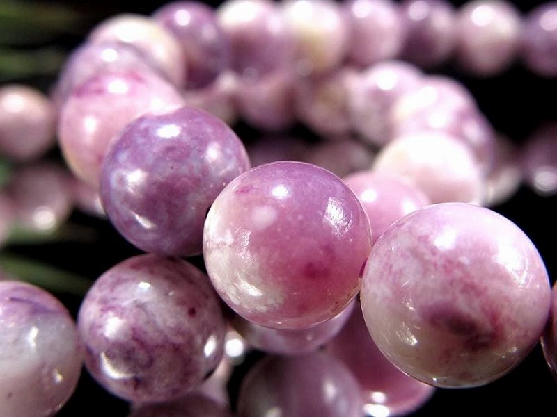 華やかピンクパープル ティファニーストーン オパールフローライト ブレスレット 約8.5mm×23珠前後 レアストーン オパール化したフローライト
