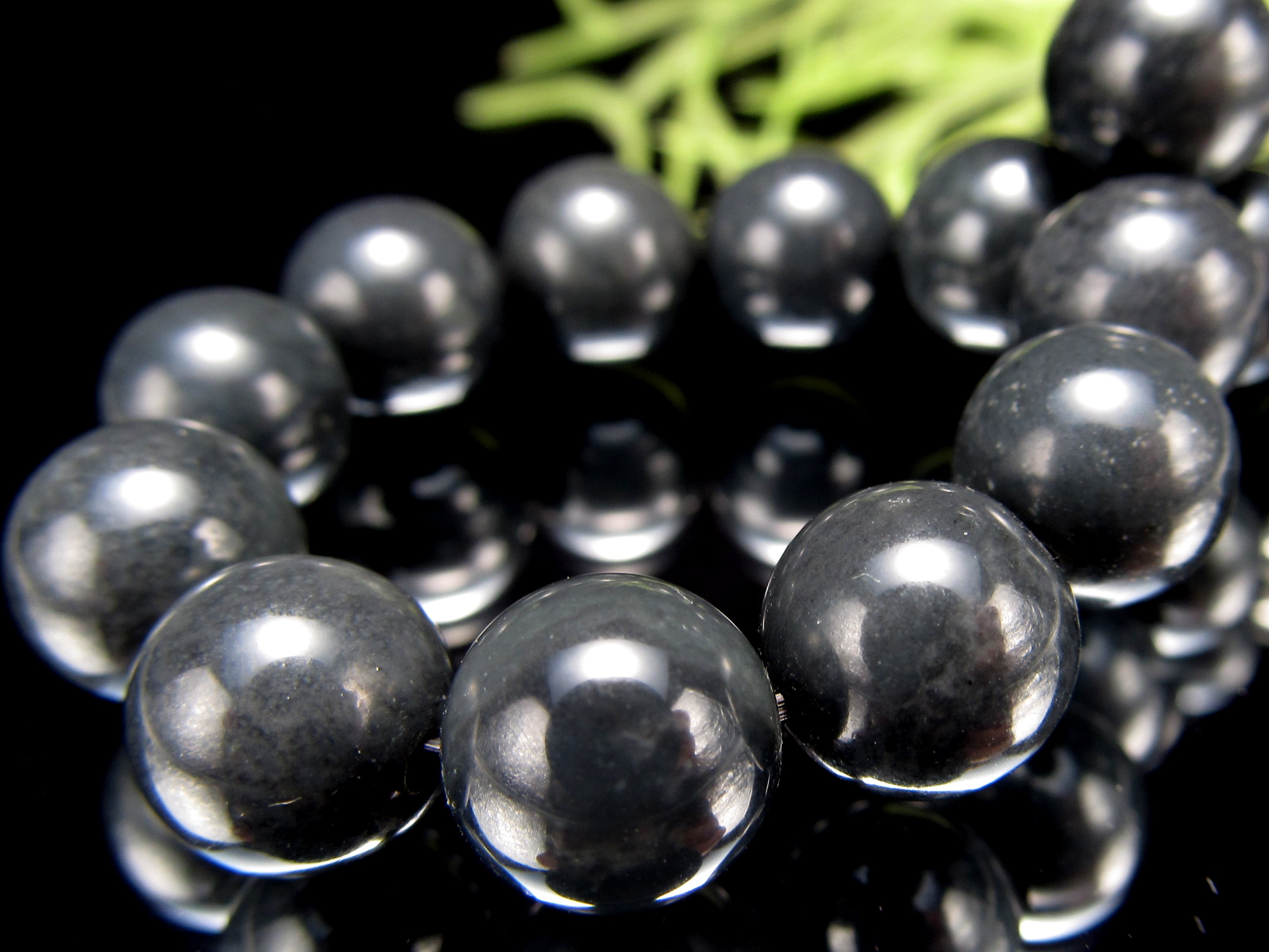 ブルーグレイジェイド 軟玉翡翠ネフライト ブレスレット 約9.5mm-10mm×21珠前後 落ち着いたカラーリング 成功と繁盛の象徴 ロシア産