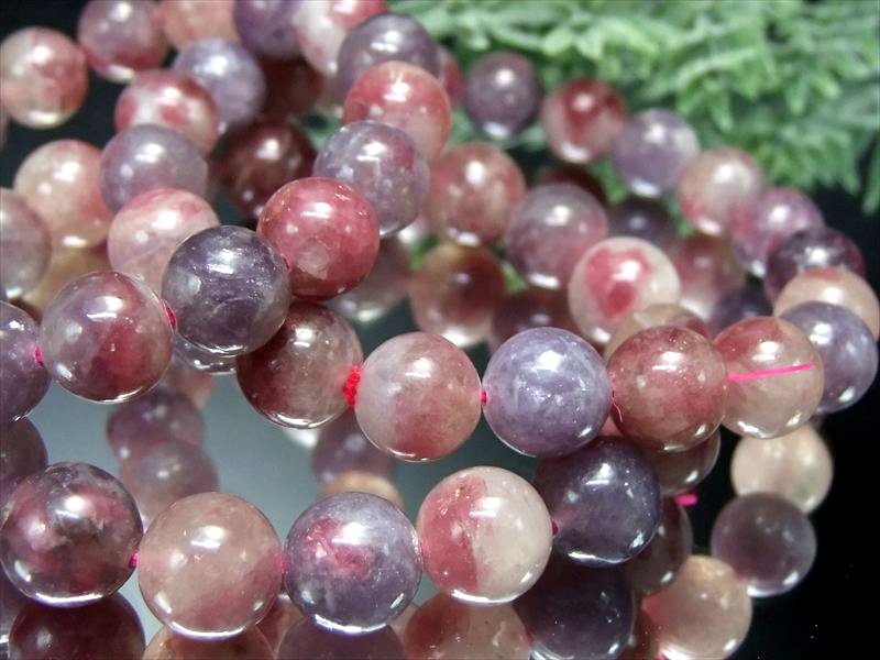 新種のペグマタイト ユニコーンストーン ブレスレット 約11mm-11.5mm×17珠前後