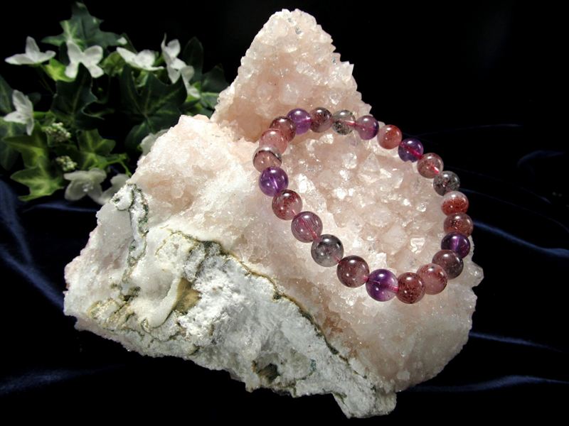 瑞々しいピンクカラー アポフィライト クローライト共生 ドゥルージー クラスター原石 最大幅約145mm 約1557g 麗しい結晶群 直観力や洞察力を高める石