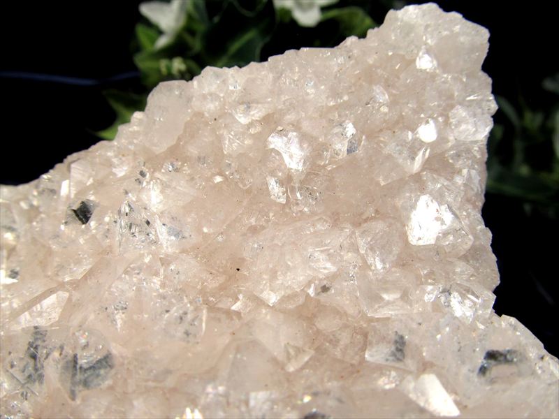 瑞々しいピンクカラー アポフィライト 魚眼石 クラスター原石 最大幅97mm 重さ443g 光沢美しいクリア結晶 第三の目を開く 強力な浄化の石