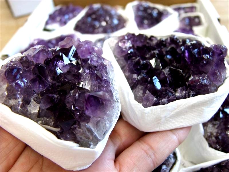 4A アメジスト クラスター フラットタイプ 重さ約260g-280g 1個売り 美結晶 愛の守護石 浄化やインテリアに 紫水晶 天然石 ウルグアイ産 パワーストーン