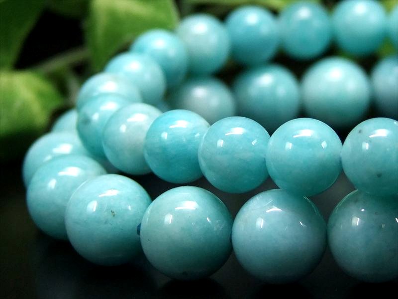 2A+ アマゾナイト ブレスレット 8mm×24珠前後 ミルキーカラー 天河石 ホープストーン 中国 ウイグル自治区産