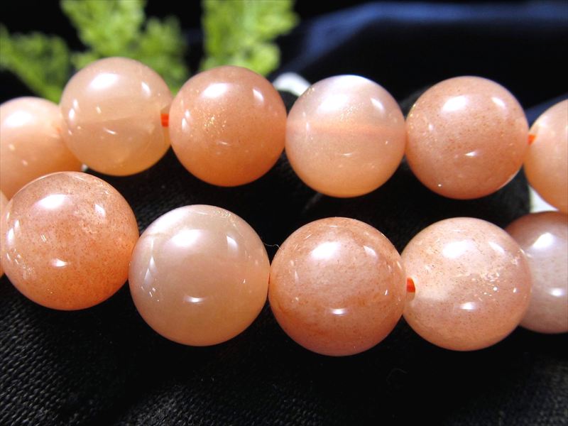 激安宣言 AAA 約10mm珠 オレンジムーンストーン 一連 約37-39cm インド産 geki rn-s パワーストーン 天然石