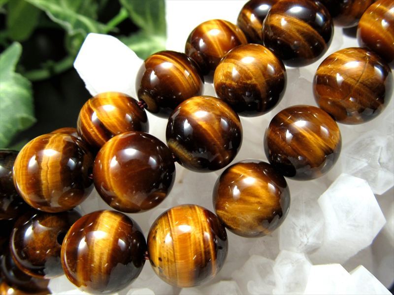 激安宣言 AAA+ 約10mm珠 極上タイガーアイ イエロー 一連 約37-39cm 極上 天然石 ビーズ パワーストーン 南アフリカ産 geki rn-s パワーストーン 天然石