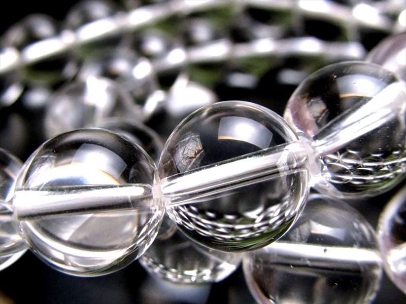 5A 天然水晶 天然クォーツ ブレスレット 約10mm-10.5mm×19珠前後 価格高騰につき入手困難 全てを浄化し活性化させる万能ストーン ブラジル