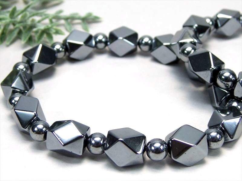 テラヘルツ鉱石 ベクトル平衡体 デザインブレスレット 幅約10mm-11mm×12珠前後 神聖幾何学模様 立方八面体型 高級感たっぷり 話題の 高純度 テラヘルツ 鉱石