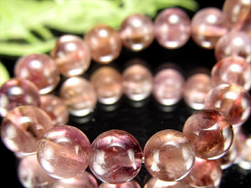 世界的希少水晶 モンドクォーツエレスチャルブレスレット 6mm×30珠 幻想的な色味と輝き 精神の成長・希望の人生 タンザニア モンド地方産 パワーストーン