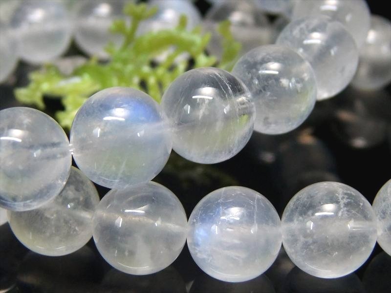 コスパ抜群 A+ ブルームーンストーン ブレスレット 8mm-8.5mm×23珠前後 お買い得品質 神秘的なブルーシラー 6月の誕生石 永遠の愛の象徴 インド産