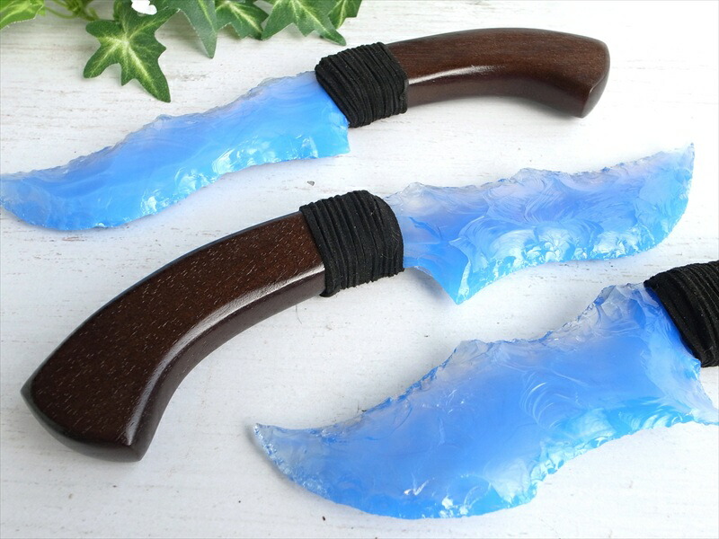 スキナーフォルム 人工オパール ナイフ 長さ約23cm 重さ約110g-120g 1個売り 鮮やか発色 シンセティックオパール コレクションに パワーストーン 天然石