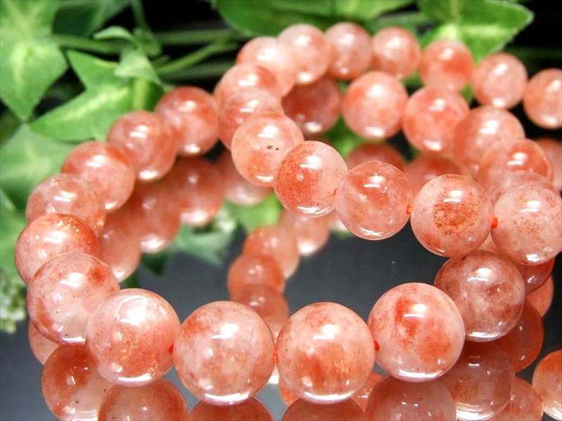 激安大特価 サンストーン 日長石 ブレスレット 約7mm×26珠前後 太陽神の象徴 アベンチュレッセンス&シラー 喜び・幸福・繁栄・成功を引き寄せる石 インド産