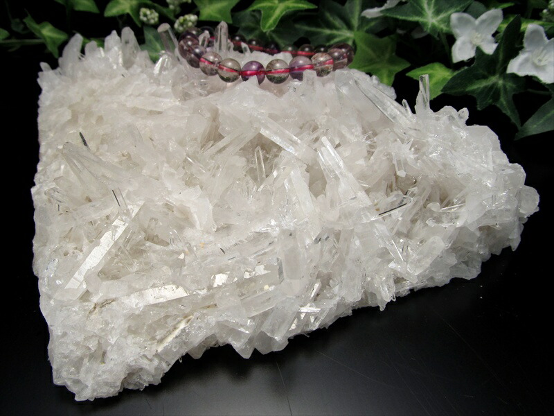 ニードル結晶 4A 四川省産 水晶クラスター 最大幅143mm 重さ792g 超透明 超人気針状群生 浄化 1点もの 四川省産 パワーストーン 天然石