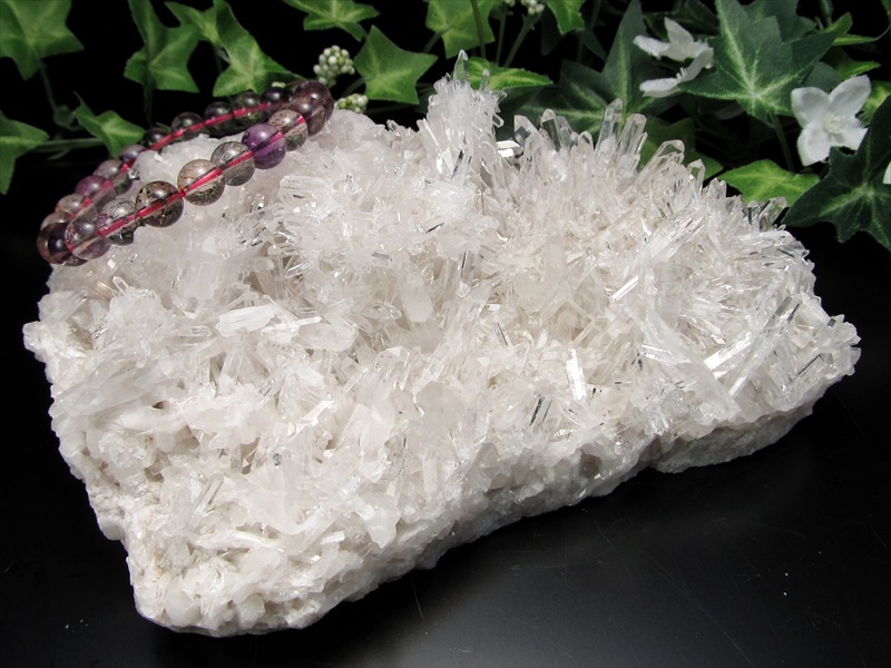 結晶長め 4A 四川省産 水晶クラスター 最大幅160mm 重さ987g 超人気針状群生 ブレスの浄化 原石 1点もの 四川省産 パワーストーン 天然石