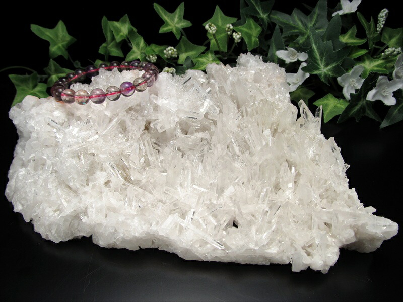 4A 四川 針状 水晶 クラスター 幅約182mm 重さ1113g 超人気針状群生 ブレス・アクセサリーの浄化 透明結晶ポイント 水晶原石 一点物 中国 四川省産