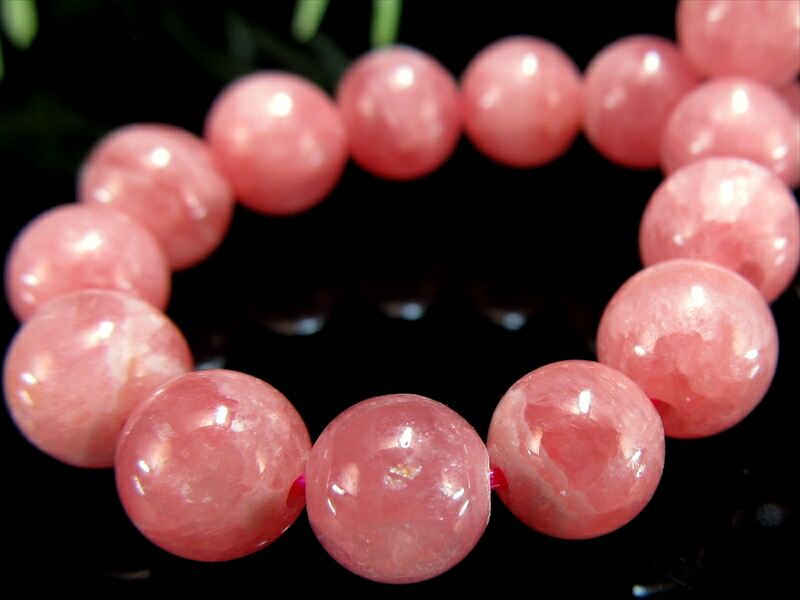 良質な商品をお手頃価格で 3A インカローズ ブレスレット 6mm-7mm×27珠 ロードクロサイト 薔薇色の人生を象徴する石 アルゼンチン産 パワーストーン 天然石