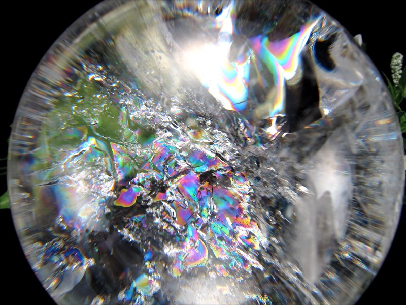 最良の虹 5A級 天然水晶 虹入り 丸玉 台座付 重さ1103g φ91mm レインボー水晶 すべての浄化と純粋さの象徴 極上天然石 一点もの ブラジル産 パワーストーン