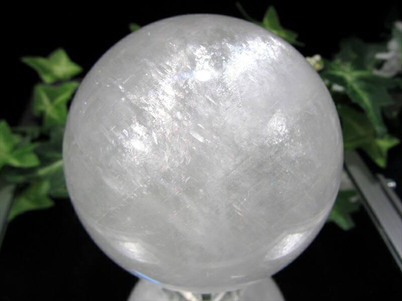 4A ホワイトカルサイト 丸玉 直径70mm 重さ497g エネルギーの増幅と強力な浄化の石 神秘的な美しさ 方解石 ブラジル産 パワーストーン 天然石