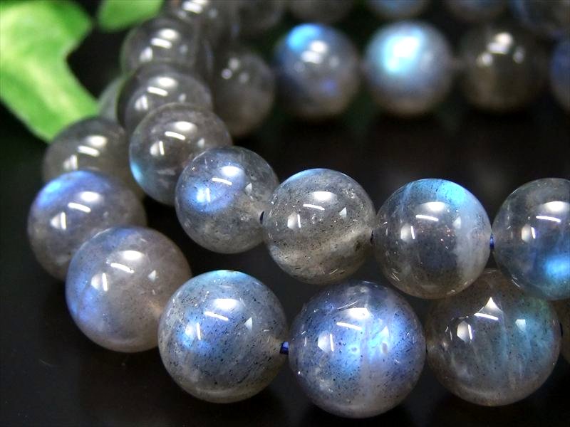濃淡ブルーシラーが美しい AA+ ブルーシラーラブラドライト ブレスレット 9mm-9.5mm×21珠前後 引き寄せのパワーを持つ石 マダガスカル産 パワーストーン