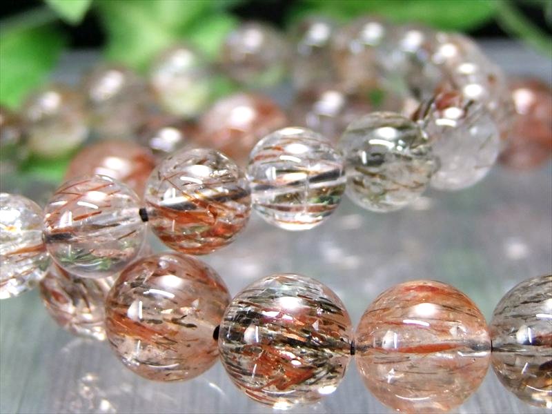 マルチカラールチル MIXルチルクォーツ ブレスレット 約8.5mm-9mm×23珠前後 全ての願望を叶える福禄寿 財運・活力を呼ぶ守護石 ブラジル産 パワーストーン