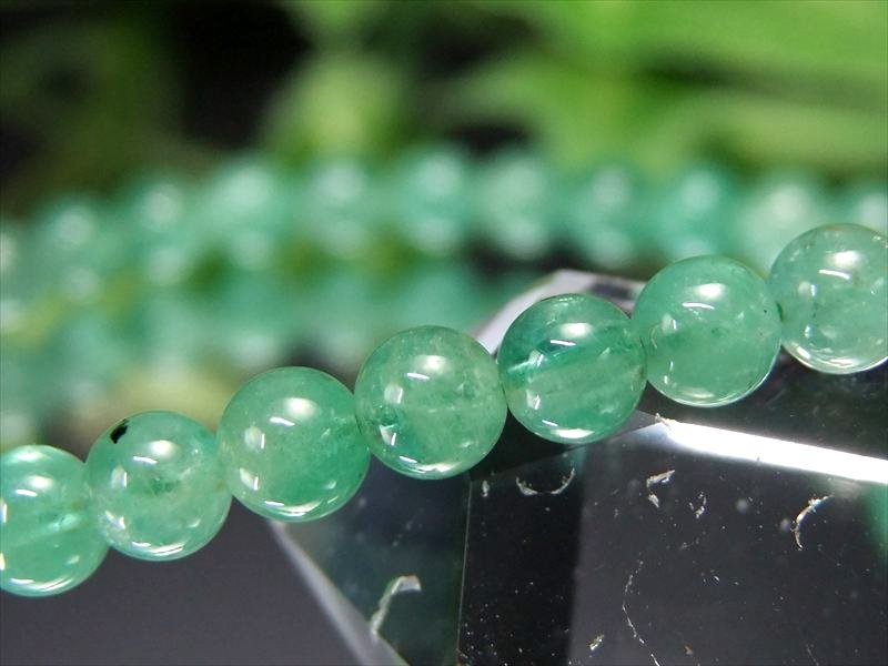 抜粋鑑別済み 5A級 エメラルド 翠玉 ブレスレット 5mm×37珠 世界4大宝石 透明度抜群 翠玉 緑玉 ザンビア産 パワーストーン 天然石