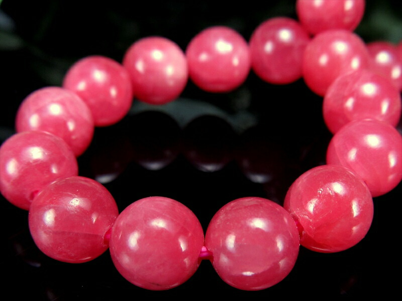 4A+ ロードナイトブレスレット 6.5mm-7mm×26珠 薔薇のような上品さと華やかさ 薔薇輝石 一点もの ロシア産 bl- パワーストーン 天然石