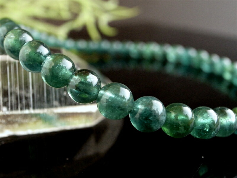 S級 インディゴブルートルマリン インディゴライト ブレスレット 4mm-4.5mm×43珠 電気石 10月誕生石 心身を安定させる石 極上一点物 ブラジル産