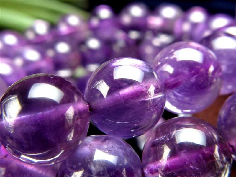 明るめカラータイプ 2A アメジスト ブレスレット 11.5mm-12mm×18珠前後 スケ感ある透明感 愛の守護石 超目玉特価 圧倒コスパ ブラジル産 パワーストーン