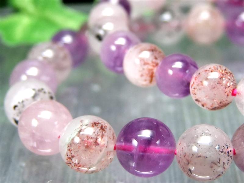 石バル記念奉仕価格 AA スーパーセブン ブレスレット 約13mm-13.5mm×16珠前後 7つ全部揃ってます 石カーニバル開催記念 2026年2月の入荷画像 ブラジル産