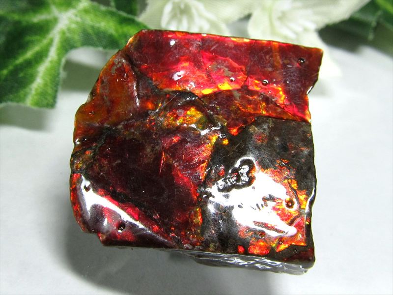 5A アンモライト 原石 最大幅約25mm 重さ約7.6g 1点物 生物起源の宝石 幸運を呼び込む石 極上一点物 カナダ産 パワーストーン 天然石