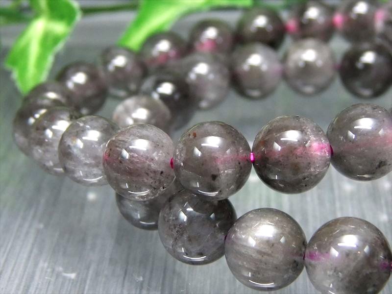 復活と再生の象徴 ブラックオーラライト23 ブレスレット 11.5mm-12mm×17珠前後 光と陰が織りなす静かな美しさ 神秘の紫黒輝石オーラライト23 カナダ産