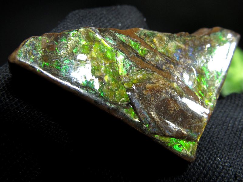 4A アンモライト 原石 最大幅27.5mm 重さ7.1g 1点物 生物起源の宝石 幸運を呼び込む石 極上一点物 カナダ産 パワーストーン 天然石