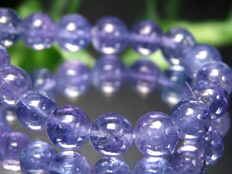 過去最高品質 S級 宝石質 タンザナイト ブレスレット 6.5mm-7mm×29珠 美麗 極上青紫 ポジティブに変換する タンザニア産 bl- パワーストーン 天然石 itk