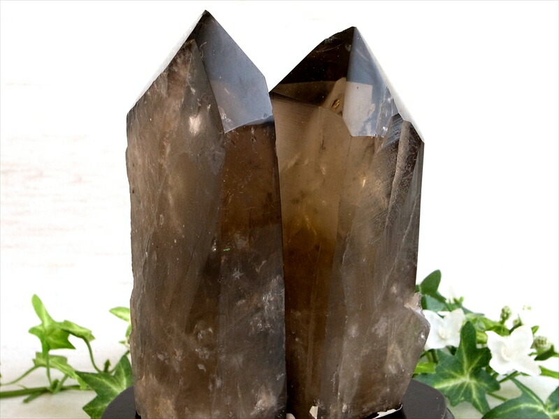 ソウルメイト結晶 大地のエネルギーを結晶させた 琥珀色の光柱 スモーキークォーツ ポリッシュ ポイント 高さ172mm 重さ 1249.5g