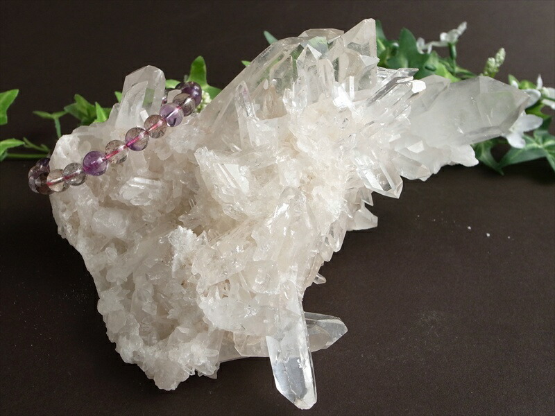 希少 4A『地球最後の秘境』ヒマラヤより直送 マニカラン産 水晶 クラスター 最大幅168mm 重さ1046g ギャランティカード付き キングオブクォーツ 稀少1点物