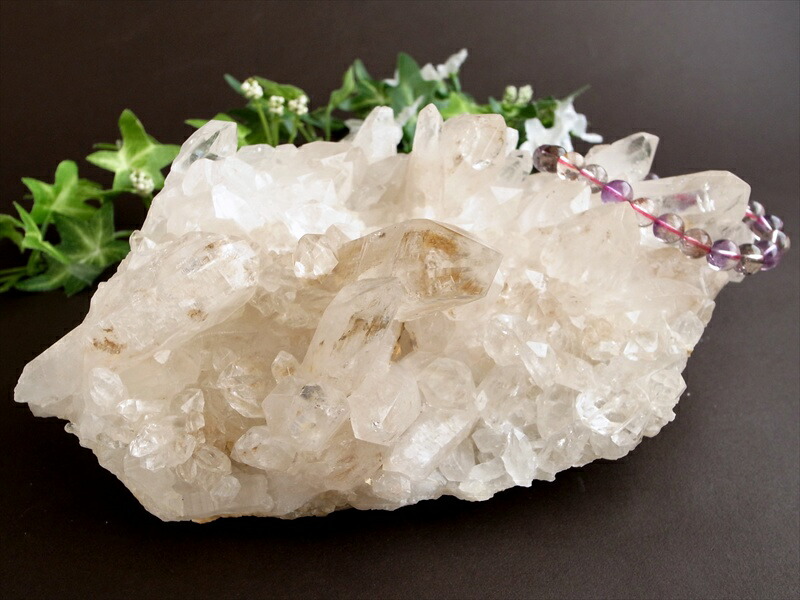 希少 3A『地球最後の秘境』ヒマラヤより直送 マニカラン産 水晶 クラスター 最大幅208mm 重さ1424g ギャランティカード付き キングオブクォーツ 稀少1点物