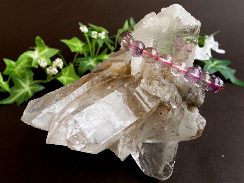 希少 3A『地球最後の秘境』ヒマラヤより直送 マニカラン産 水晶 クラスター 最大幅119mm 重さ772.5g ギャランティカード付き キングオブクォーツ 稀少1点物