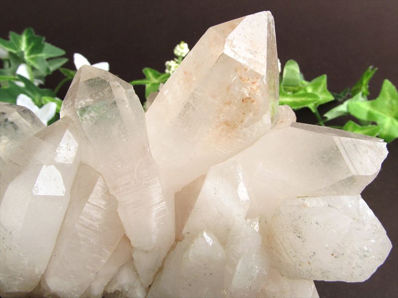 希少 4A『地球最後の秘境』ヒマラヤより直送 マニカラン産 水晶 クラスター 最大幅110mm 重さ588g ギャランティカード付き キングオブクォーツ 稀少1点物