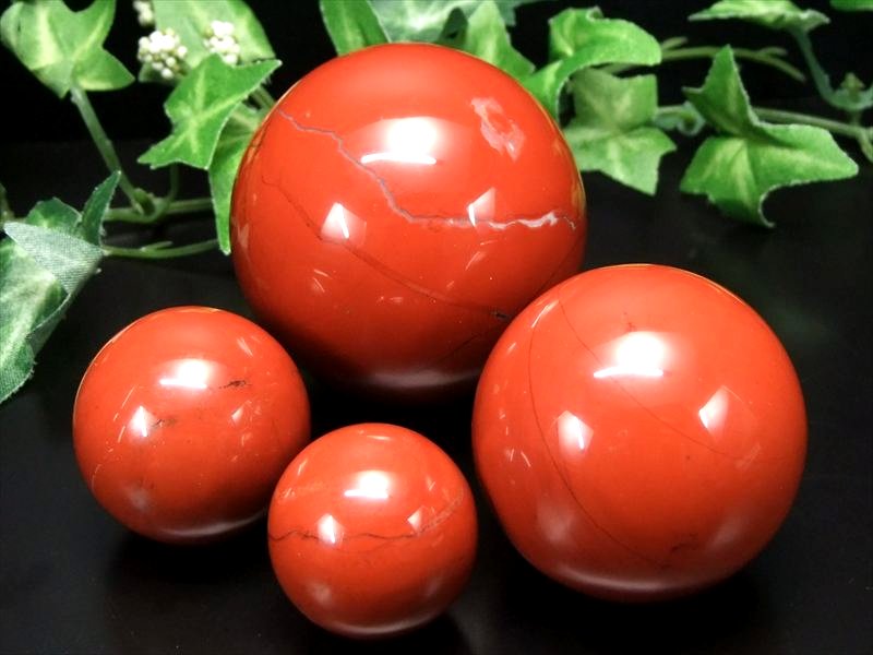 レッドジャスパー 丸玉 直径 約30mm前後 1個売り 運気上昇・開運の象徴 強力な浄化作用 インド産 パワーストーン 天然石