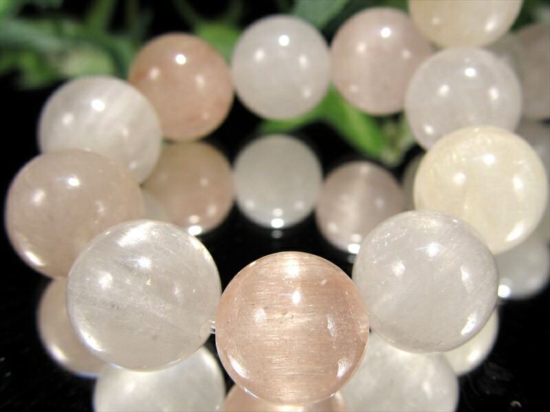 ふんわりカラーMIX×極上ラビットヘア ラビットヘア ルチル クォーツ サゲニティック クォーツ ブレスレット 11mm-11.5mm×18珠 心身浄化と幸運招来の希少石