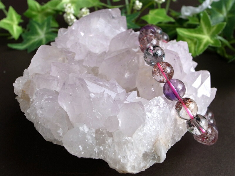 ヒーラーに大人気 4A カクタス アメジスト クラスター原石 最大幅 95mm 重さ 466.5g 精霊の宿る水晶 紫水晶 サボテンアメジスト 2月 誕生石 1点もの