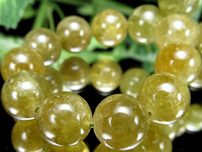 つやつや透明 3A+ グリーンガーネット ブレスレット 9.5mm-10mm×20珠 生命力を高める石 神秘的な濃いグリーン 一点物 タンザニア産 bl-p パワーストーン