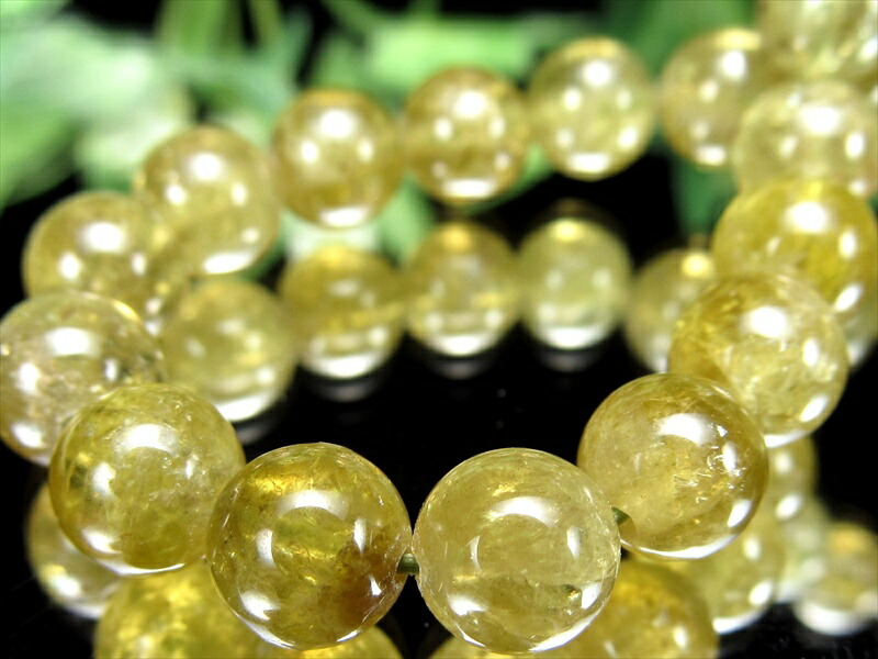 つやつや透明 3A+ グリーンガーネット ブレスレット 6.5mm-7mm×28珠 生命力を高める石 神秘的な濃いグリーン タンザニア産 パワーストーン 天然石